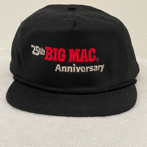 McDonalds 25th BIG MAC Anniversary Hat 1982 Never Worn - Picture 2 of 3